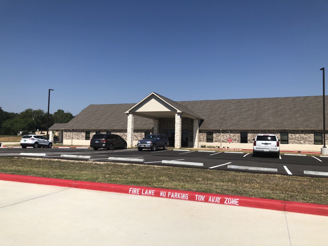 The Fulshear Church of Christ's new building at 9231 Charger Way in Fulshear.